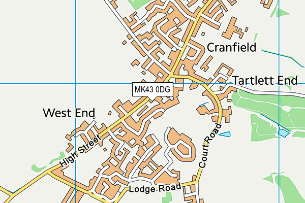 MK43 0DG map - OS VectorMap District (Ordnance Survey) MK43 0DG map - OS VectorMap District (Ordnance Survey)