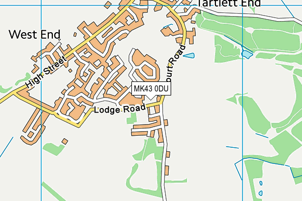 MK43 0DU map - OS VectorMap District (Ordnance Survey) MK43 0DU map - OS VectorMap District (Ordnance Survey)