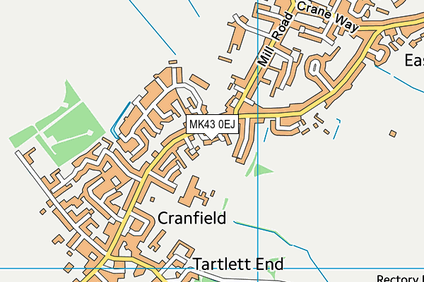 MK43 0EJ map - OS VectorMap District (Ordnance Survey) MK43 0EJ map - OS VectorMap District (Ordnance Survey)