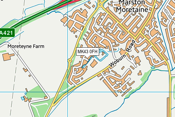 MK43 0FH map - OS VectorMap District (Ordnance Survey) MK43 0FH map - OS VectorMap District (Ordnance Survey)