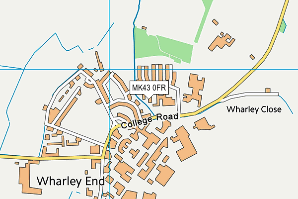 MK43 0FR map - OS VectorMap District (Ordnance Survey) MK43 0FR map - OS VectorMap District (Ordnance Survey)