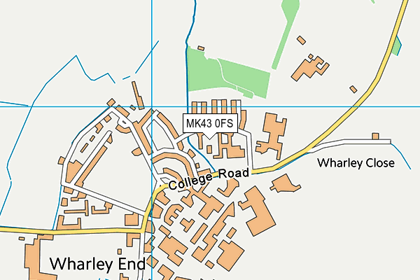 MK43 0FS map - OS VectorMap District (Ordnance Survey) MK43 0FS map - OS VectorMap District (Ordnance Survey)