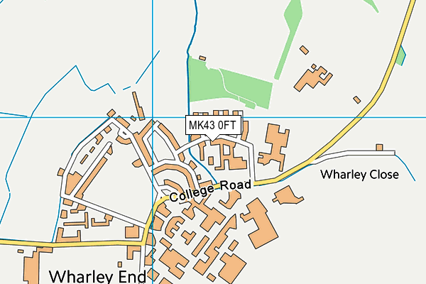 MK43 0FT map - OS VectorMap District (Ordnance Survey) MK43 0FT map - OS VectorMap District (Ordnance Survey)