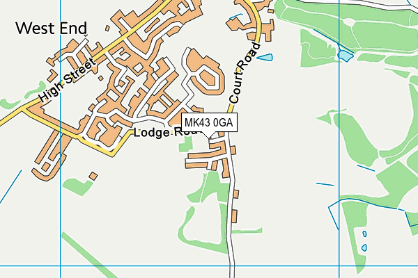 MK43 0GA map - OS VectorMap District (Ordnance Survey) MK43 0GA map - OS VectorMap District (Ordnance Survey)