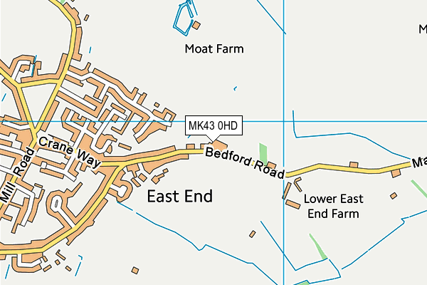 MK43 0HD map - OS VectorMap District (Ordnance Survey) MK43 0HD map - OS VectorMap District (Ordnance Survey)