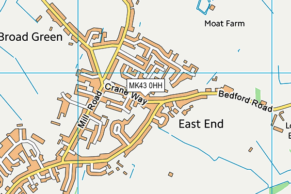 MK43 0HH map - OS VectorMap District (Ordnance Survey) MK43 0HH map - OS VectorMap District (Ordnance Survey)