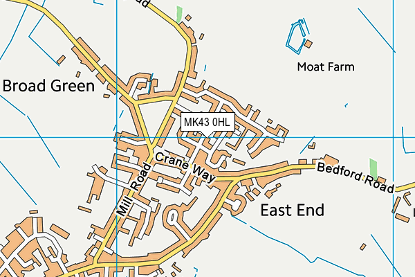 MK43 0HL map - OS VectorMap District (Ordnance Survey) MK43 0HL map - OS VectorMap District (Ordnance Survey)