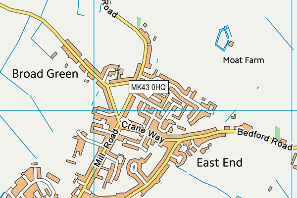 MK43 0HQ map - OS VectorMap District (Ordnance Survey) MK43 0HQ map - OS VectorMap District (Ordnance Survey)
