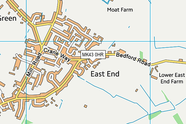 MK43 0HR map - OS VectorMap District (Ordnance Survey) MK43 0HR map - OS VectorMap District (Ordnance Survey)