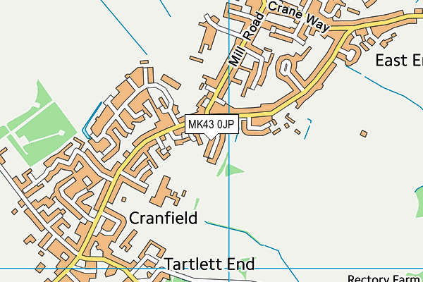 MK43 0JP map - OS VectorMap District (Ordnance Survey) MK43 0JP map - OS VectorMap District (Ordnance Survey)