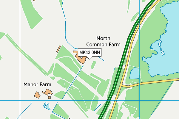 MK43 0NN map - OS VectorMap District (Ordnance Survey) MK43 0NN map - OS VectorMap District (Ordnance Survey)