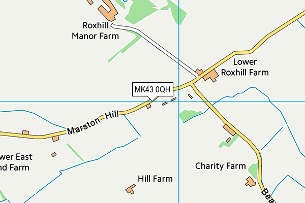 MK43 0QH map - OS VectorMap District (Ordnance Survey) MK43 0QH map - OS VectorMap District (Ordnance Survey)