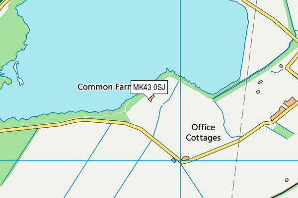 MK43 0SJ map - OS VectorMap District (Ordnance Survey) MK43 0SJ map - OS VectorMap District (Ordnance Survey)