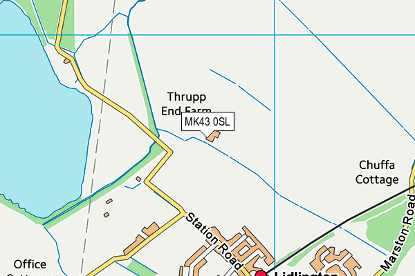 MK43 0SL map - OS VectorMap District (Ordnance Survey) MK43 0SL map - OS VectorMap District (Ordnance Survey)