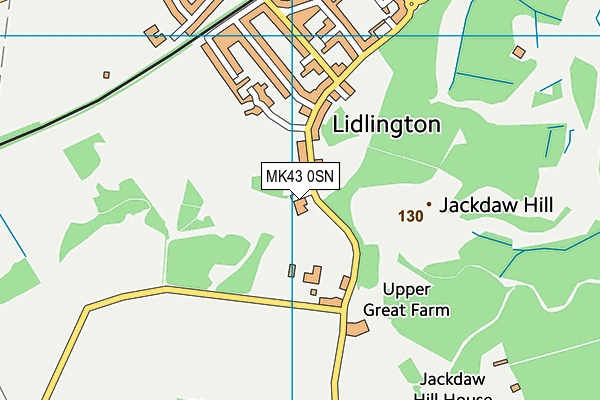 MK43 0SN map - OS VectorMap District (Ordnance Survey) MK43 0SN map - OS VectorMap District (Ordnance Survey)