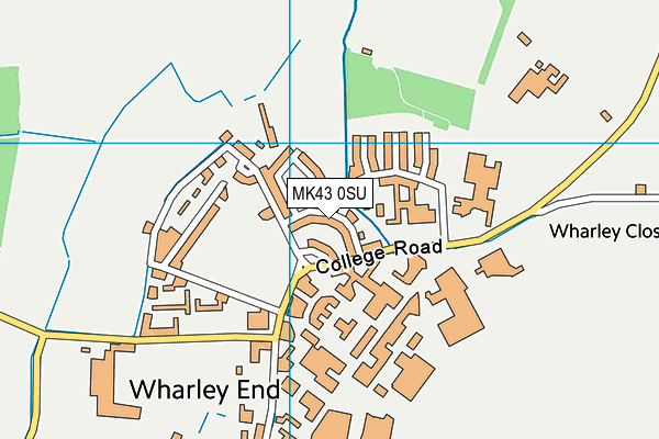 MK43 0SU map - OS VectorMap District (Ordnance Survey) MK43 0SU map - OS VectorMap District (Ordnance Survey)