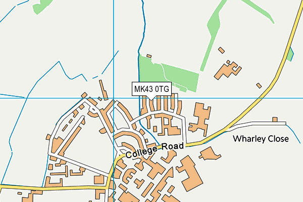 MK43 0TG map - OS VectorMap District (Ordnance Survey) MK43 0TG map - OS VectorMap District (Ordnance Survey)