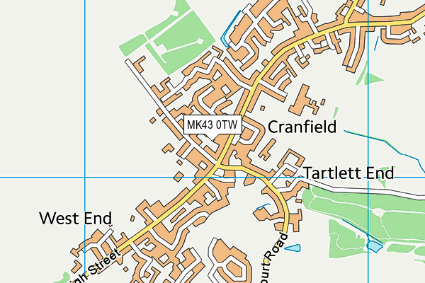 MK43 0TW map - OS VectorMap District (Ordnance Survey) MK43 0TW map - OS VectorMap District (Ordnance Survey)