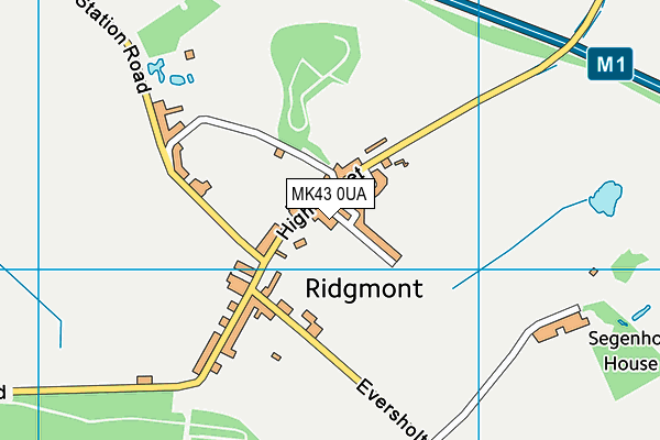 MK43 0UA map - OS VectorMap District (Ordnance Survey) MK43 0UA map - OS VectorMap District (Ordnance Survey)