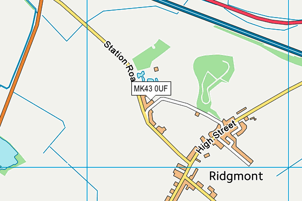 MK43 0UF map - OS VectorMap District (Ordnance Survey) MK43 0UF map - OS VectorMap District (Ordnance Survey)