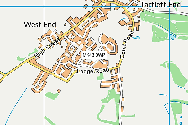 MK43 0WP map - OS VectorMap District (Ordnance Survey) MK43 0WP map - OS VectorMap District (Ordnance Survey)