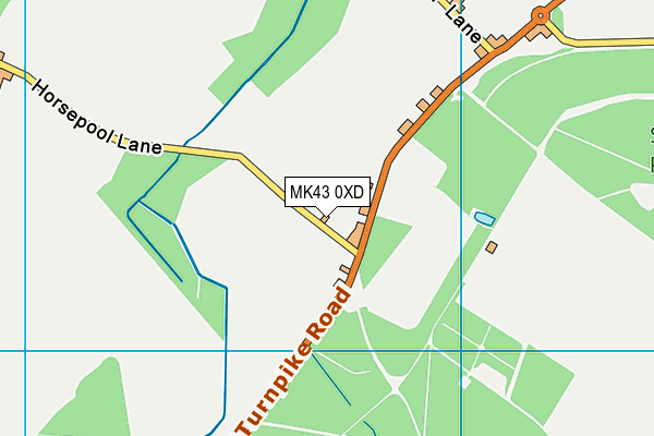 MK43 0XD map - OS VectorMap District (Ordnance Survey) MK43 0XD map - OS VectorMap District (Ordnance Survey)