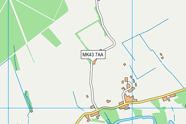MK43 7AA map - OS VectorMap District (Ordnance Survey) MK43 7AA map - OS VectorMap District (Ordnance Survey)