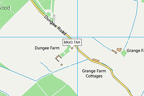 MK43 7AH map - OS VectorMap District (Ordnance Survey) MK43 7AH map - OS VectorMap District (Ordnance Survey)