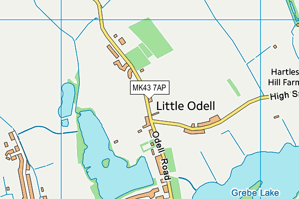 MK43 7AP map - OS VectorMap District (Ordnance Survey) MK43 7AP map - OS VectorMap District (Ordnance Survey)