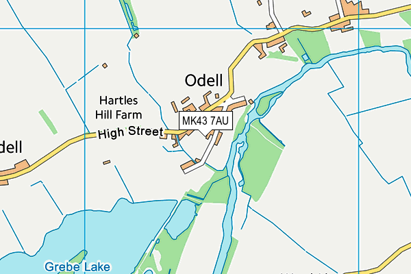 MK43 7AU map - OS VectorMap District (Ordnance Survey) MK43 7AU map - OS VectorMap District (Ordnance Survey)