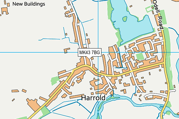 MK43 7BG map - OS VectorMap District (Ordnance Survey) MK43 7BG map - OS VectorMap District (Ordnance Survey)