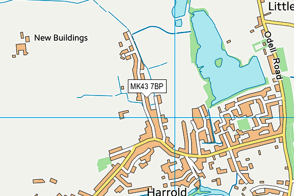 MK43 7BP map - OS VectorMap District (Ordnance Survey) MK43 7BP map - OS VectorMap District (Ordnance Survey)