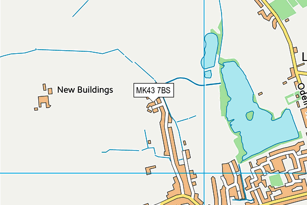 MK43 7BS map - OS VectorMap District (Ordnance Survey) MK43 7BS map - OS VectorMap District (Ordnance Survey)
