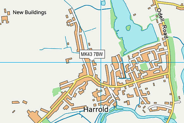 MK43 7BW map - OS VectorMap District (Ordnance Survey) MK43 7BW map - OS VectorMap District (Ordnance Survey)