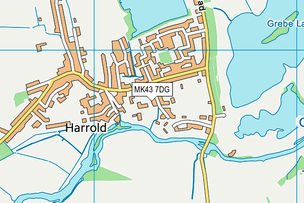 MK43 7DG map - OS VectorMap District (Ordnance Survey) MK43 7DG map - OS VectorMap District (Ordnance Survey)