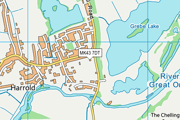 MK43 7DT map - OS VectorMap District (Ordnance Survey) MK43 7DT map - OS VectorMap District (Ordnance Survey)