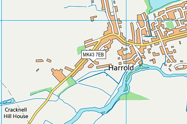 MK43 7EB map - OS VectorMap District (Ordnance Survey) MK43 7EB map - OS VectorMap District (Ordnance Survey)