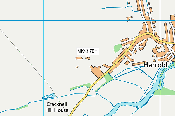 MK43 7EH map - OS VectorMap District (Ordnance Survey) MK43 7EH map - OS VectorMap District (Ordnance Survey)