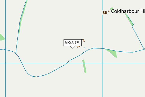 MK43 7EJ map - OS VectorMap District (Ordnance Survey) MK43 7EJ map - OS VectorMap District (Ordnance Survey)