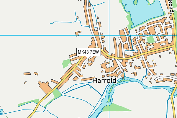 MK43 7EW map - OS VectorMap District (Ordnance Survey) MK43 7EW map - OS VectorMap District (Ordnance Survey)