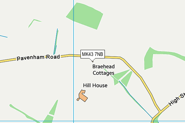 MK43 7NB map - OS VectorMap District (Ordnance Survey) MK43 7NB map - OS VectorMap District (Ordnance Survey)