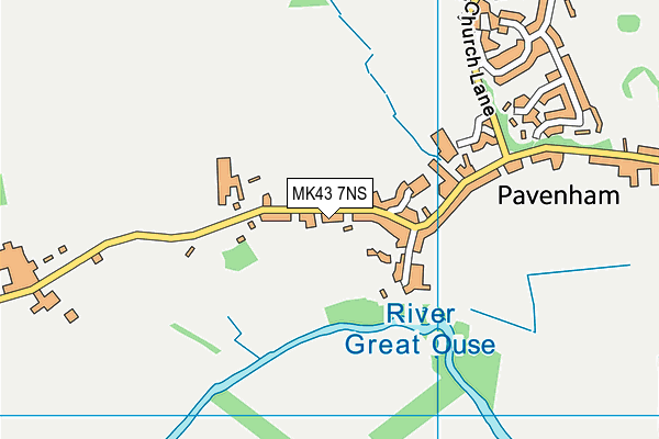 MK43 7NS map - OS VectorMap District (Ordnance Survey) MK43 7NS map - OS VectorMap District (Ordnance Survey)