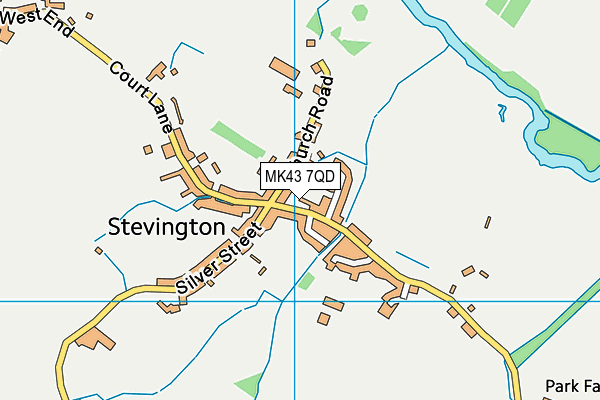 MK43 7QD map - OS VectorMap District (Ordnance Survey) MK43 7QD map - OS VectorMap District (Ordnance Survey)