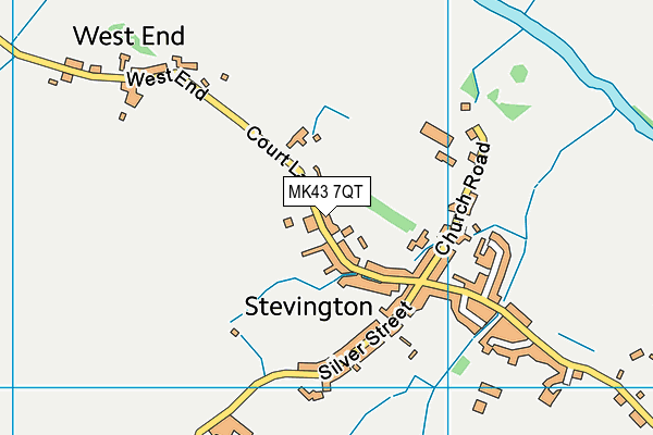 MK43 7QT map - OS VectorMap District (Ordnance Survey) MK43 7QT map - OS VectorMap District (Ordnance Survey)