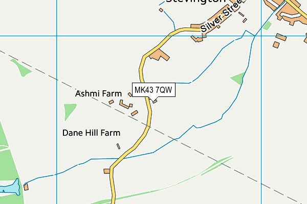 MK43 7QW map - OS VectorMap District (Ordnance Survey) MK43 7QW map - OS VectorMap District (Ordnance Survey)