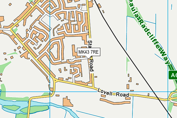 MK43 7RE map - OS VectorMap District (Ordnance Survey) MK43 7RE map - OS VectorMap District (Ordnance Survey)