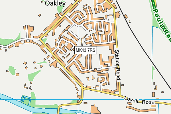 MK43 7RS map - OS VectorMap District (Ordnance Survey) MK43 7RS map - OS VectorMap District (Ordnance Survey)