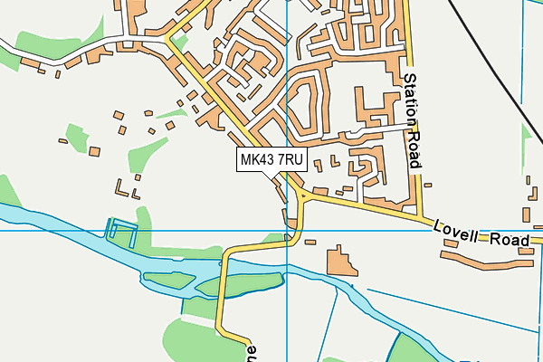 MK43 7RU map - OS VectorMap District (Ordnance Survey) MK43 7RU map - OS VectorMap District (Ordnance Survey)