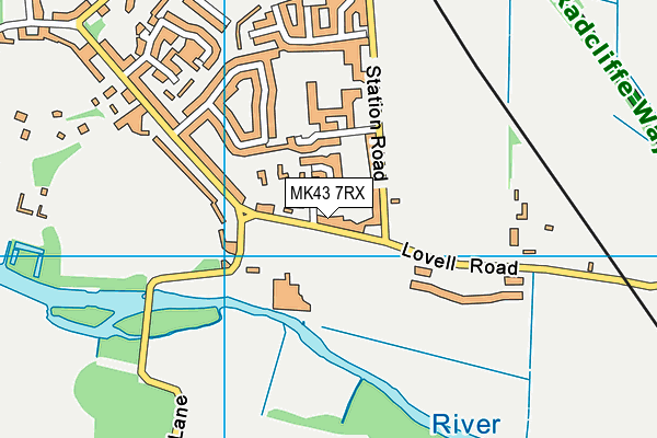 MK43 7RX map - OS VectorMap District (Ordnance Survey) MK43 7RX map - OS VectorMap District (Ordnance Survey)
