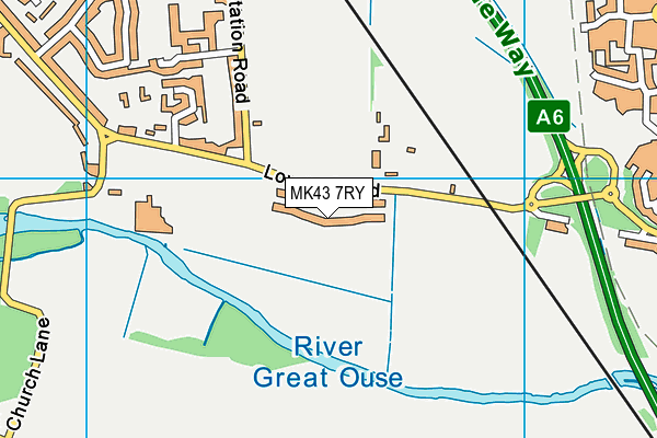 MK43 7RY map - OS VectorMap District (Ordnance Survey) MK43 7RY map - OS VectorMap District (Ordnance Survey)